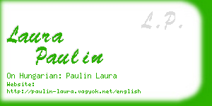 laura paulin business card
